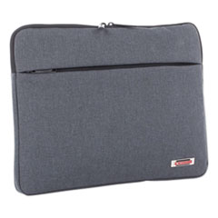 Swiss Mobility Sterling Computer Sleeve, Fits Devices Up to 14.1", Polyester, 1 x 1 x 10.5, Gray