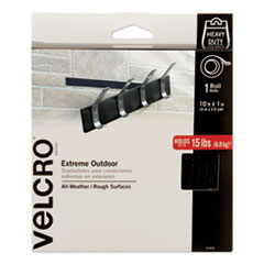 VELCRO® Brand Heavy-Duty Fasteners, Extreme Outdoor Performance, 1" x 10 ft, Black