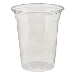 Dixie Clear Plastic PETE Cups, Cold, 12oz, 25/Sleeve, 20 Sleeves/Carton