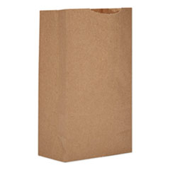 General Grocery Paper Bags, 52 lbs Capacity, #3, 4.75"w x 2.94"d x 8.04"h, Kraft, 500 Bags