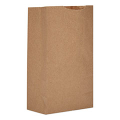 General Grocery Paper Bags, 30 lbs Capacity, #3, 4.75"w x 2.94"d x 8.56"h, Kraft, 500 Bags