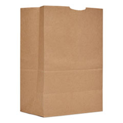 General Grocery Paper Bags, 57 lb Capacity, 1/6 BBL, 12" x 7" x 17", Kraft, 500 Bags
