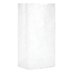 General Grocery Paper Bags, 30 lb Capacity, #4, 5" x 3.33" x 9.75", White, 500 Bags