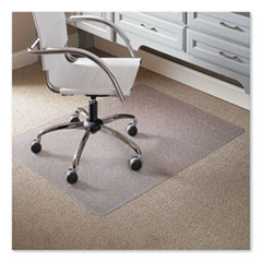 ES Robbins® Task Series AnchorBar Chair Mat for Carpet up to 0.25", 46 x 60, Clear