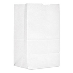 General Grocery Paper Bags, 40 lb Capacity, #20 Squat, 8.25" x 5.94" x 13.38", White, 500 Bags
