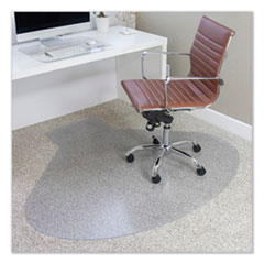 Realspace Low Pile Chair Mat For L Shaped Workstations 66 x 60