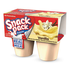Snack Pack® Pudding Cups, Vanilla, 3.5 oz Cup, 48/Carton