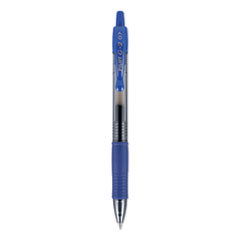 Pilot® G2 Premium Gel Pen Convenience Pack, Retractable, Fine 0.7 mm, Blue Ink, Smoke/Blue Barrel, 36/Pack