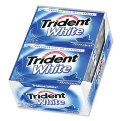 Trident® Sugar-Free Gum, Peppermint, 12 Sticks/Pack, 9 Packs/Box