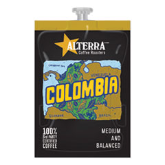 ALTERRA® Coffee Freshpack Pods, Colombia, Medium Roast, 0.28 oz, 100/Carton