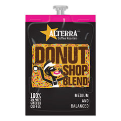 ALTERRA® Coffee Freshpack Pods, Donut Shop Blend, Medium Roast, 0.28 oz, 100/Carton