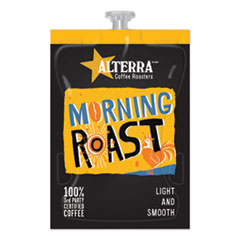 ALTERRA® Coffee Freshpack Pods, Morning Roast, Light Roast, 0.2 oz, 100/Carton