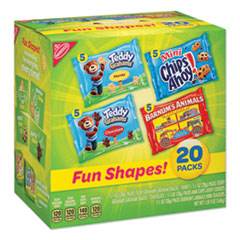 Nabisco® Fun Shapes Variety Pack, Assorted Varieties, 1 oz Snack Packs, 20/Carton