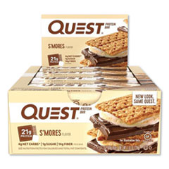 Quest® Protein Bars, S'mores, 2.12 oz Bar, 12 Bars/Box