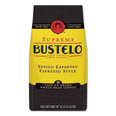 Café Bustelo Supreme Espresso-Style Whole Bean Coffee, Dark Roast, 2 lb Bag