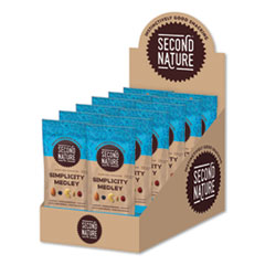 Second Nature® Simplicity Medley Trail Mix, 2.25 oz Bag, 12 Bags/Box