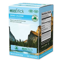 ecoStick Blue Aspartame Sweetener Packets, 0.5 g Packet, 200 Packets/Box
