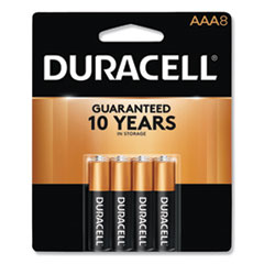 Duracell® CopperTop Alkaline AAA Batteries, 8/Pack, 40 Packs/Carton