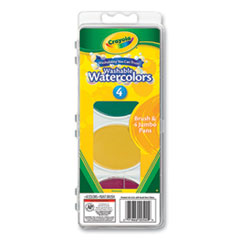 Crayola® Jumbo Washable Watercolor Set, 4 Assorted Colors, Palette Tray