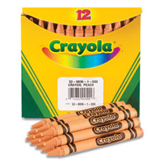 Crayola® Bulk Crayons, Peach, 12/Box