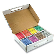 Prang® Crayons, Large, 8 Colors, 200/Box