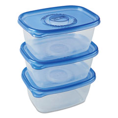 Glad® Deep Dish Food Storage Containers, 64 oz, Plastic, 3/Pack