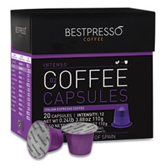 Bestpresso® Nespresso Intenso Italian Espresso Pods, Intensity: 12, 20/Box