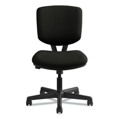 HON® Volt Series Leather Task Chair with Synchro-Tilt, Supports Up to 250 lb, 18" to 22.25" Seat Height, Black