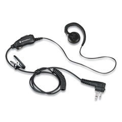 Motorola® Swivel Monaural Over The Ear Earpiece with In-Line Microphone and Push-To-Talk, Black