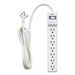 NXT Technologies™ Surge Protector, 7 AC Outlets, 6 ft Cord, 1,200 J, White
