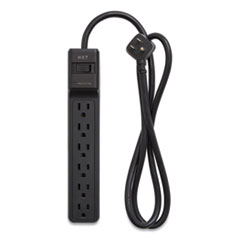 NXT Technologies™ Surge Protector, 6 AC Outlets, 4 ft Cord, 600 J, Black