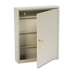 SteelMaster® Uni-Tag Key Cabinet, 110-Key,Steel, Sand, 14 x 3 1/8 x 17 1/8