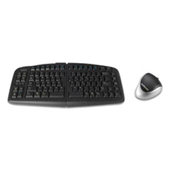 GoldTouch V2 Adjustable Wireless Ergonomic Keyboard and Mouse Combo, Black