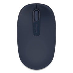 Microsoft® Mobile 1850 Wireless Optical Mouse, 2.4 GHz Frequency/16.4 ft Wireless Range, Left/Right Hand Use, Wool Blue