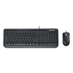 Microsoft® Desktop 600 Wired Keyboard and Mouse Combo, Black