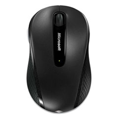 Microsoft® Mobile 4000 Wireless Optical Mouse, 2.4 GHz Frequency/15 ft Wireless Range, Left/Right Hand Use, Graphite