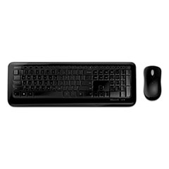 Microsoft® Desktop 850 Wireless Keyboard and Mouse Combo, 2.4 GHz Frequency, Black