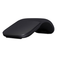 Microsoft® Arc Wireless Bluetooth Mouse, 32.8 ft Wireless Range, Left/Right Hand Use, Black