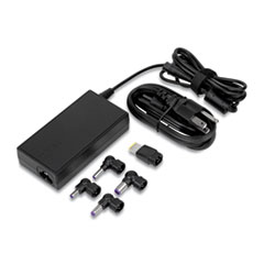 Targus® Semi-Slim Laptop Charger for Various Devices, 90 W, Black
