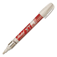 Markal® Pro-Line XT Paint Marker, -50F to 150F, Medium Bullet Tip, White
