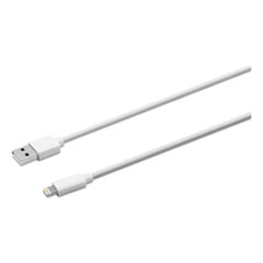 Innovera® USB Apple Lightning Cable, 10 ft, White