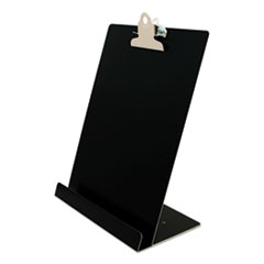 Saunders Free Standing Clipboard and Tablet Stand, 1" Clip Capacity, Letter Size: Holds 8.5 x 11 Sheets, Black
