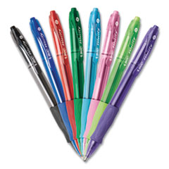 BIC® GLIDE Bold Ballpoint Pen, Retractable, Bold 1.6 mm, Assorted Ink and Barrel Colors, 8/Pack