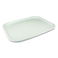 Pactiv Evergreen Laminated Foam Serving Tray, 1-Compartment, 18 x 14 x 0.91, White, 100/Carton