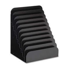 MMF Industries™ Cashier Pad Rack, Steel, 10 Pockets, 8" w x 6-3/4" d x 11" h, Black