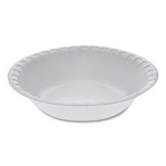 Pactiv Evergreen Placesetter Satin Non-Laminated Foam Dinnerware, Bowl, 30 oz, 5" dia, White, 450/Carton