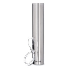 San Jamar® Small Pull-Type Water Cup Dispenser, For 5 oz Cups, Stainless Steel