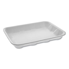 Pactiv Meat Tray, #4D, 9.5 x 7 x 1.25, White, 500/Carton