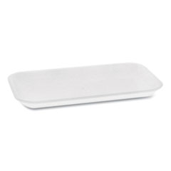 Pactiv Supermarket Tray, #17, 8.3 x 4.8 x 0.65, White, 1,000/Carton