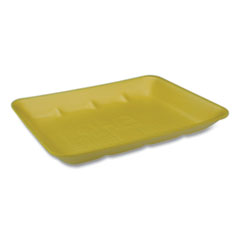 Pactiv Supermarket Tray, #4D1, 9.5 x 77 x 1.25, Yellow, 500/Carton